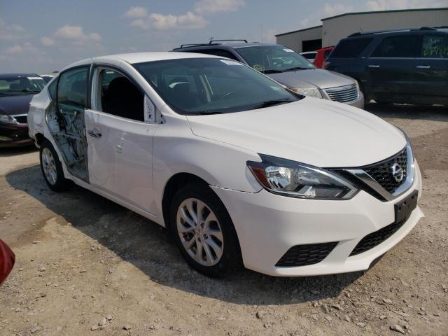 3N1AB7AP6KY365734 - 2019 NISSAN SENTRA S WHITE photo 4