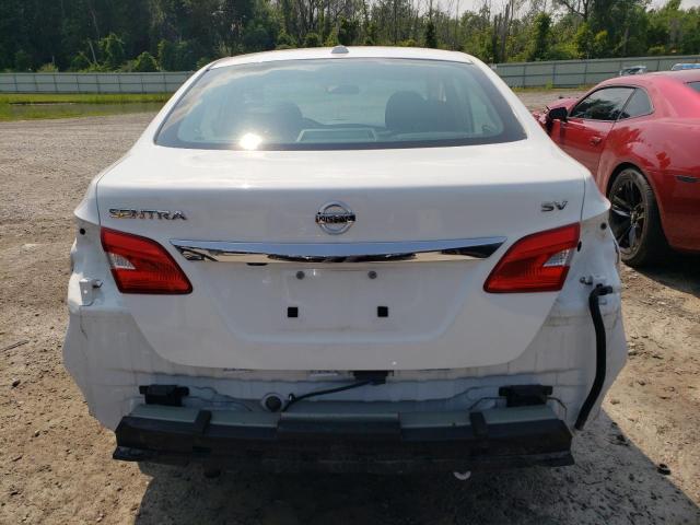 3N1AB7AP6KY365734 - 2019 NISSAN SENTRA S WHITE photo 6