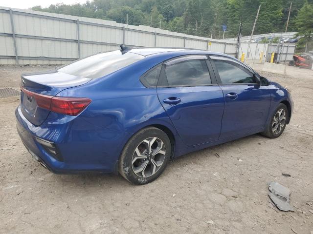 3KPF24AD2ME313576 - 2021 KIA FORTE FE BLUE photo 3