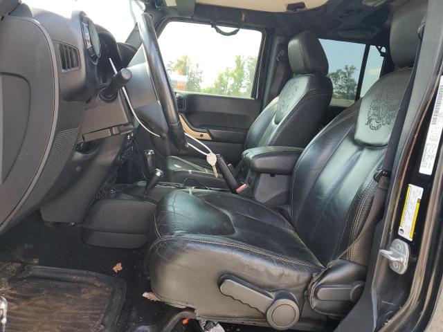 1C4BJWEGXEL190216 - 2014 JEEP WRANGLER UNLIMITED SAHARA BLACK photo 7