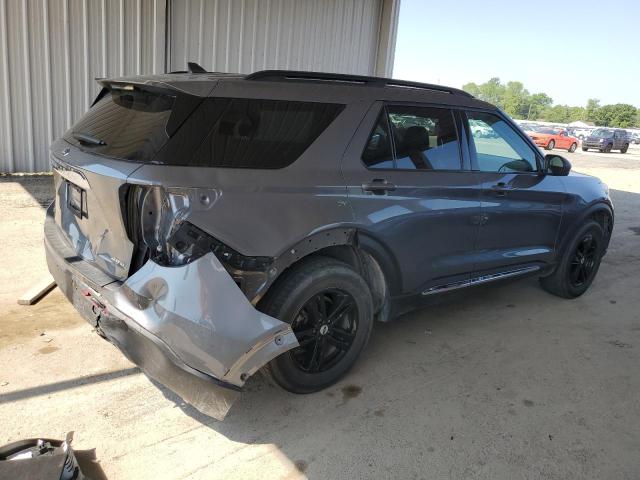 1FMSK8DH7NGA90789 - 2022 FORD EXPLORER XLT GRAY photo 3