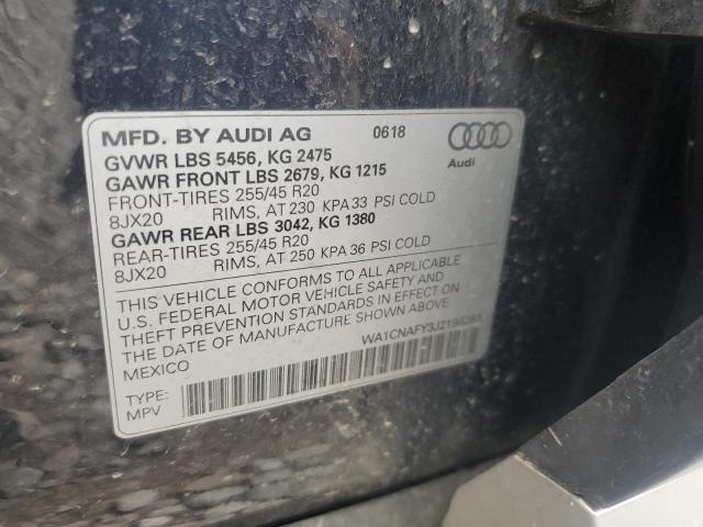 WA1CNAFY3J2198283 - 2018 AUDI Q5 PRESTIGE BLUE photo 13