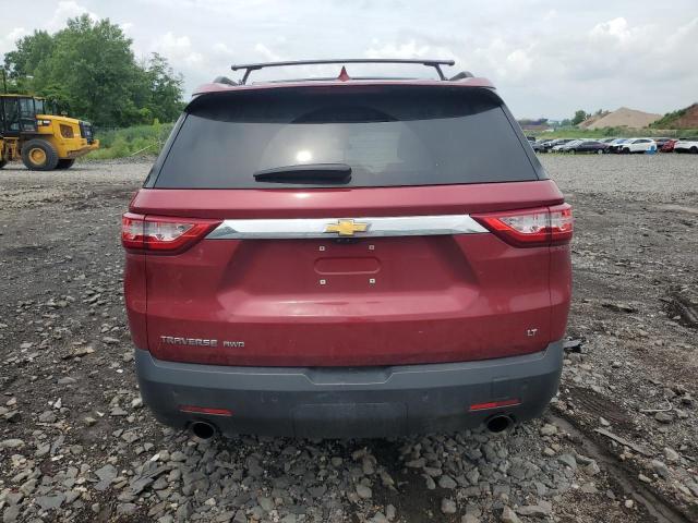 1GNEVHKW9LJ180141 - 2020 CHEVROLET TRAVERSE LT RED photo 6
