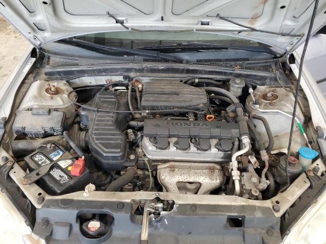 1HGES16365L020445 - 2005 HONDA CIVIC DX VP ვერცხლისფერი ფოტო 11