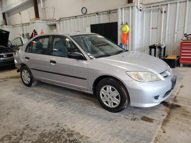 1HGES16365L020445 - 2005 HONDA CIVIC DX VP ვერცხლისფერი ფოტო 4
