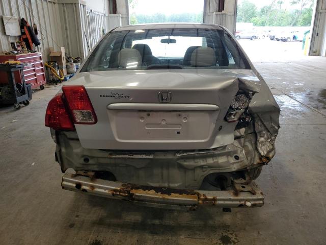 1HGES16365L020445 - 2005 HONDA CIVIC DX VP ვერცხლისფერი ფოტო 6