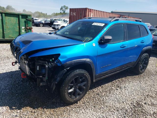 1C4PJMBX7JD600523 - 2018 JEEP CHEROKEE TRAILHAWK Mavi foto 1