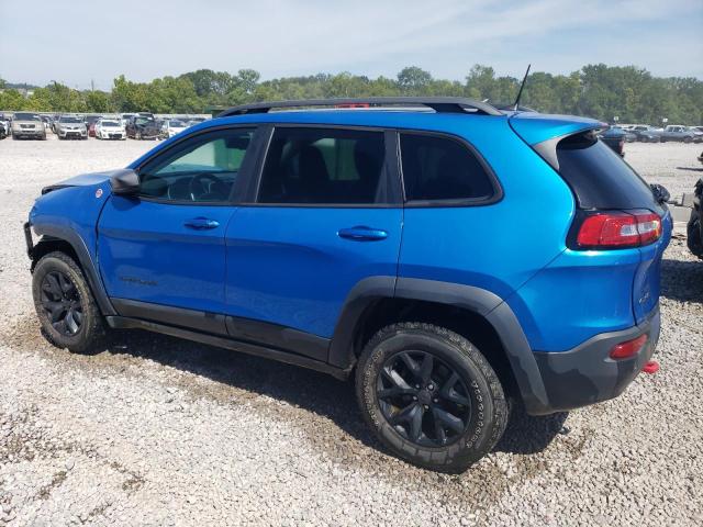 1C4PJMBX7JD600523 - 2018 JEEP CHEROKEE TRAILHAWK BLUE photo 2