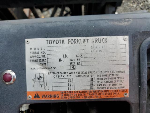 426FGCU25 - 2001 TOYOTA FORKLIFT ORANGE photo 10