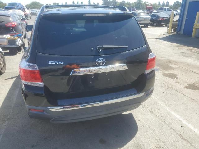 5TDZK3EH1BS045062 - 2011 TOYOTA HIGHLANDER BASE BLACK photo 6