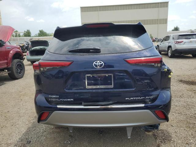 5TDFZRBH5NS239457 - 2022 TOYOTA HIGHLANDER PLATINUM BLUE photo 6