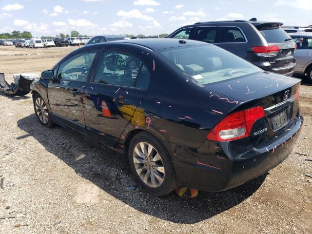 19XFA1F91BE007827 - 2011 HONDA CIVIC EXL შავი ფოტო 2