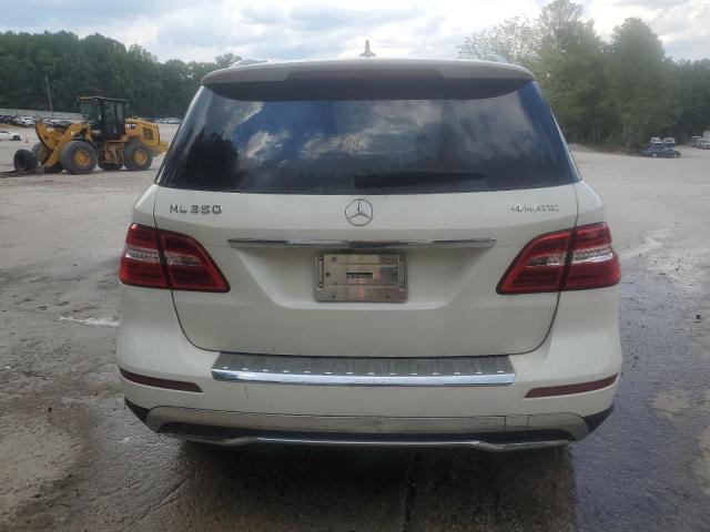 4JGDA5HB9CA056420 - 2012 MERCEDES-BENZ ML 350 4MATIC WHITE photo 6