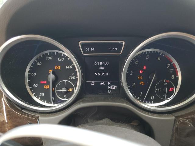 4JGDA5HB9CA056420 - 2012 MERCEDES-BENZ ML 350 4MATIC WHITE photo 9