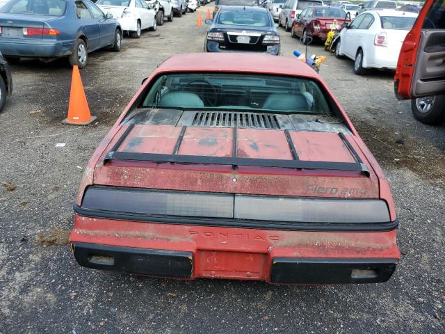 1G2AM37R4EP204544 - 1984 PONTIAC FIERO SPORT RED photo 6