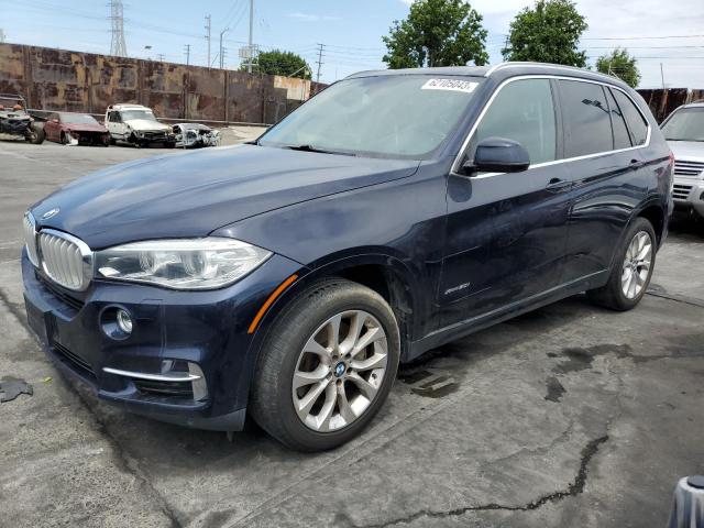 5UXKR6C58F0J76634 - 2015 BMW X5 XDRIVE50I BLUE photo 1