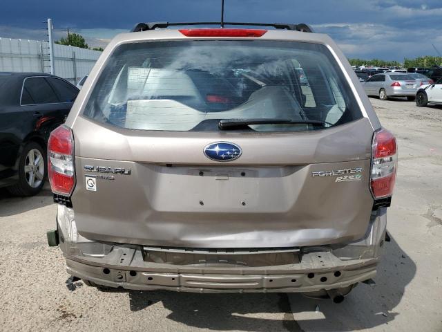 JF2SJABC2FH832888 - 2015 SUBARU FORESTER 2.5I TAN photo 6