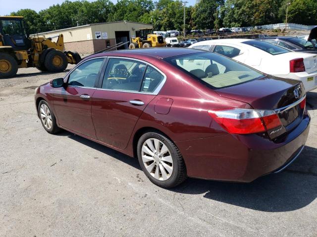 1HGCR2F73DA251728 - 2013 HONDA ACCORD EX BURGUNDY photo 2