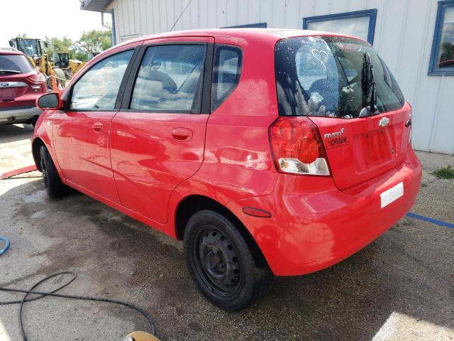 KL1TD66668B259826 - 2008 CHEVROLET AVEO BASE RED photo 2