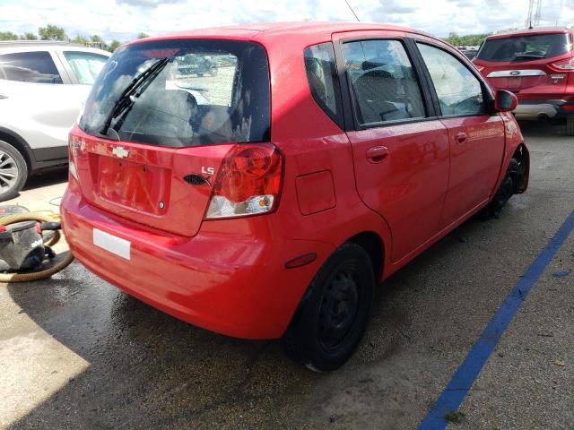 KL1TD66668B259826 - 2008 CHEVROLET AVEO BASE RED photo 3