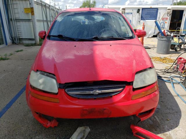 KL1TD66668B259826 - 2008 CHEVROLET AVEO BASE RED photo 5