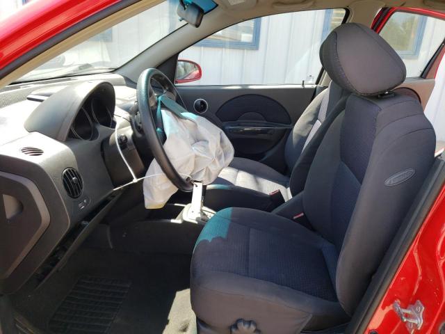 KL1TD66668B259826 - 2008 CHEVROLET AVEO BASE RED photo 7