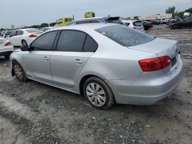 3VW2K7AJ7EM217209 - 2014 VOLKSWAGEN JETTA BASE ვერცხლისფერი ფოტო 2