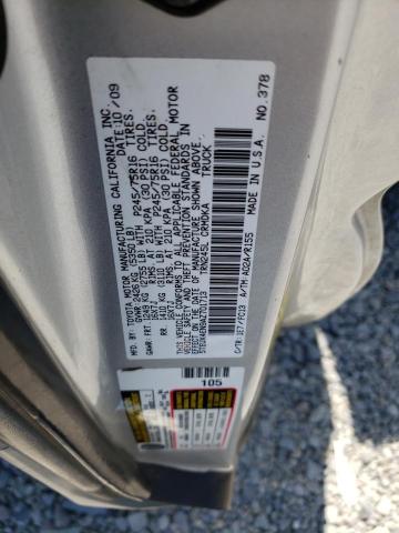 5TEUX4EN9AZ701713 - 2010 TOYOTA TACOMA ACCESS CAB ვერცხლისფერი ფოტო 12