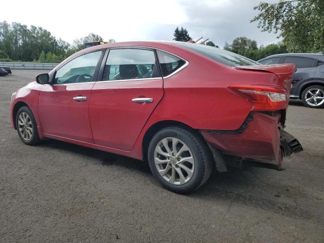 3N1AB7AP6KY267819 - 2019 NISSAN SENTRA S RED photo 2