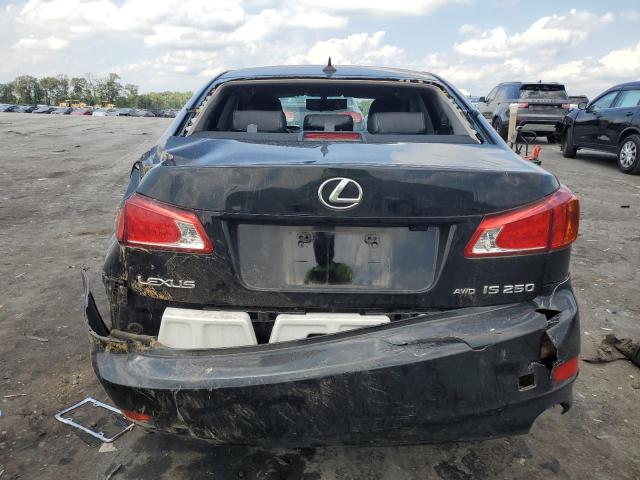 JTHCF5C28A5044384 - 2010 LEXUS IS 250 BLACK photo 6