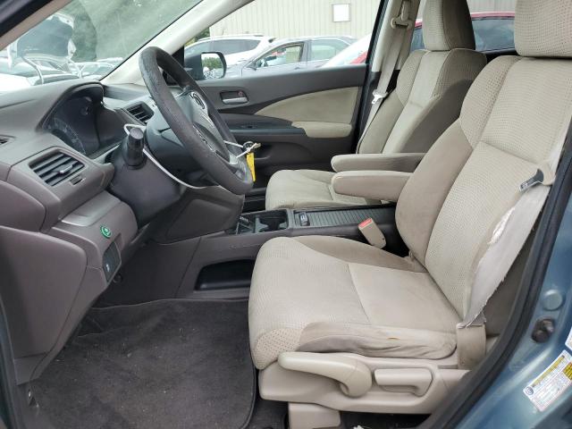 5J6RM4H58CL041105 - 2012 HONDA CR-V EX BLUE photo 7