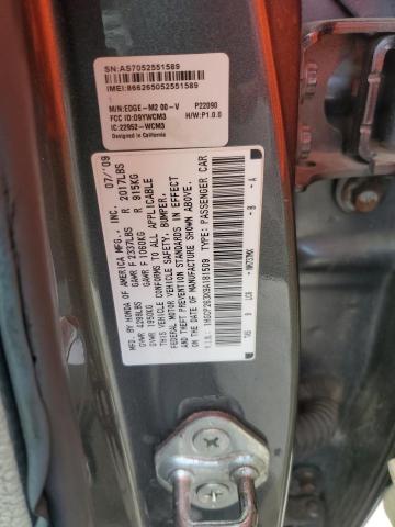 1HGCP263X9A181509 - 2009 HONDA ACCORD LX GRAY photo 12
