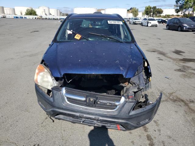 JHLRD78863C041057 - 2003 HONDA CR-V EX BLUE photo 5