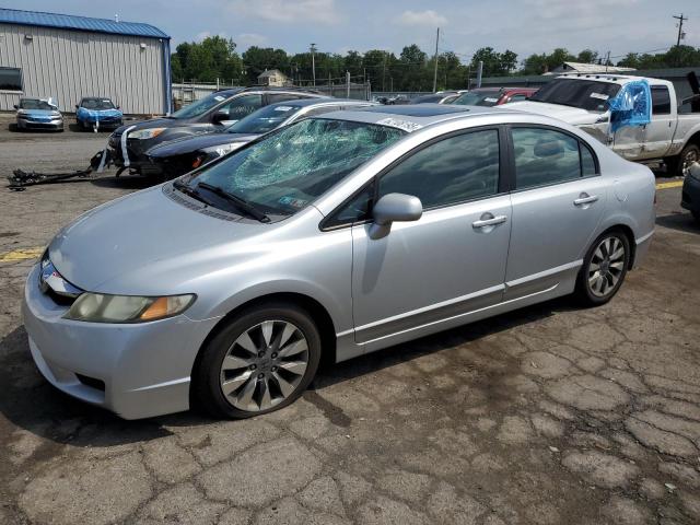 2HGFA16949H311234 - 2009 HONDA CIVIC EXL SILVER photo 1
