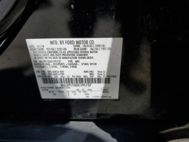 MAJ3P1TE0JC191737 - 2018 FORD ECOSPORT SE 黑色 照片 13