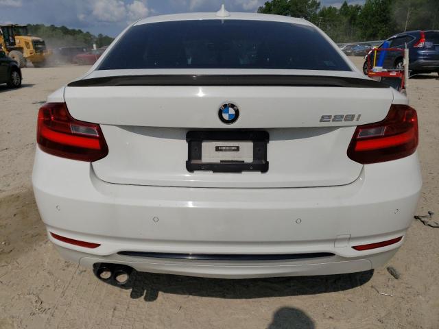 WBA1F9C59GV544618 - 2016 BMW 228 I SULEV WHITE photo 6