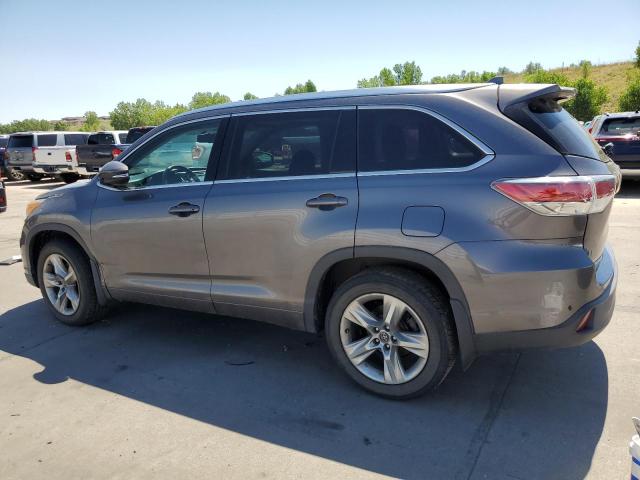 5TDDKRFH8GS331316 - 2016 TOYOTA HIGHLANDER LIMITED GRAY photo 2