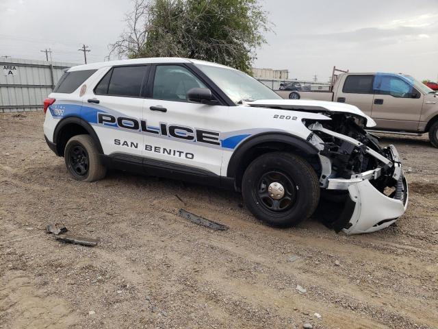 1FM5K8AB8NGC06787 - 2022 FORD EXPLORER POLICE INTERCEPTOR WHITE photo 4