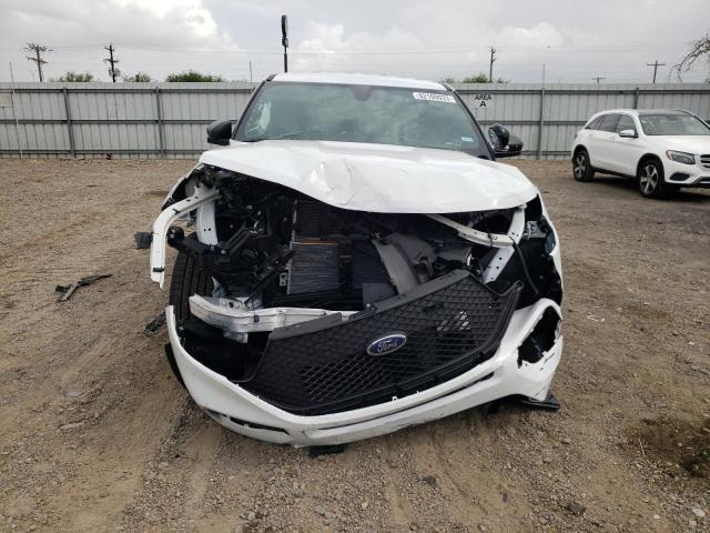 1FM5K8AB8NGC06787 - 2022 FORD EXPLORER POLICE INTERCEPTOR WHITE photo 5