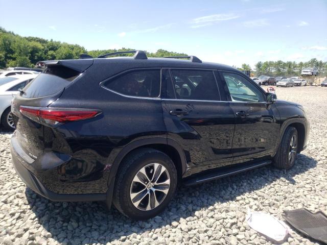 5TDGZRBH0NS579894 - 2022 TOYOTA HIGHLANDER XLE 黑色 照片 3