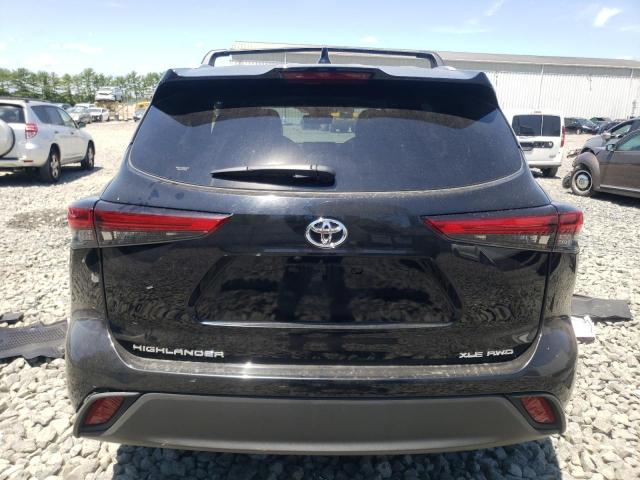 5TDGZRBH0NS579894 - 2022 TOYOTA HIGHLANDER XLE 黑色 照片 6