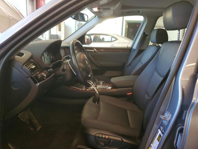 5UXWY3C58F0E95411 - 2015 BMW X3 XDRIVE28D GRAY photo 7