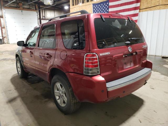 4M2CU39H67KJ06702 - 2007 MERCURY MARINER HEV MAROON photo 2