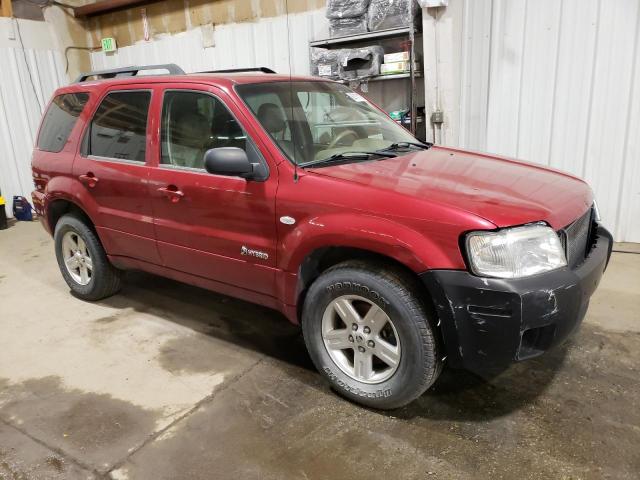 4M2CU39H67KJ06702 - 2007 MERCURY MARINER HEV MAROON photo 4