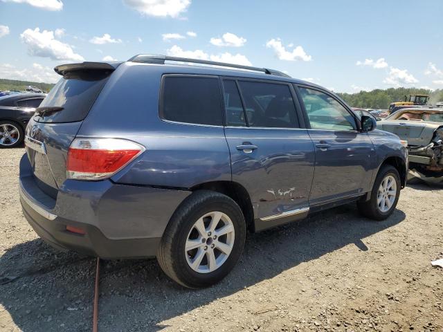 5TDBK3EH4CS152674 - 2012 TOYOTA HIGHLANDER BASE BLUE photo 3