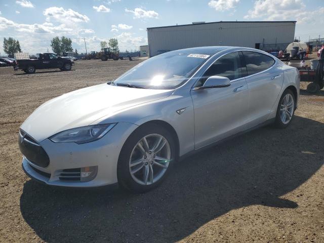 5YJSA1H12EFP45446 - 2014 TESLA MODEL S SILVER photo 1