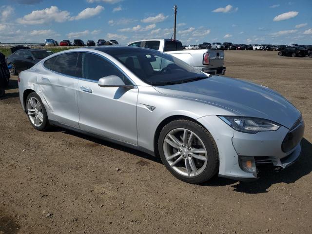 5YJSA1H12EFP45446 - 2014 TESLA MODEL S SILVER photo 4