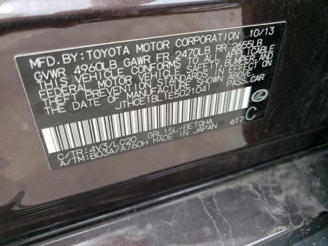 JTHCE1BL1E5021041 - 2014 LEXUS GS 350 BLACK photo 12