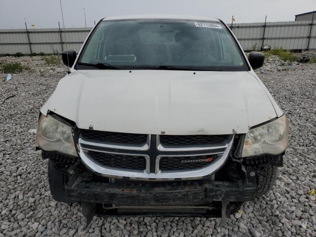 2C4RDGBGXDR670617 - 2013 DODGE GRAND CARA SE WHITE photo 5