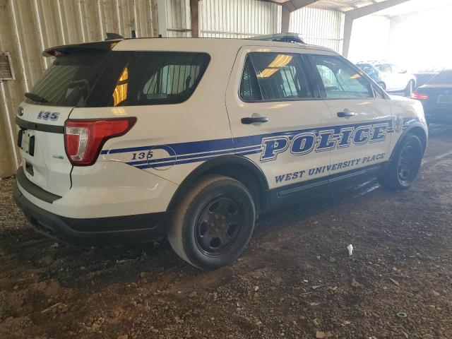 1FM5K8AR5JGB67907 - 2018 FORD EXPLORER POLICE INTERCEPTOR 白色 照片 3